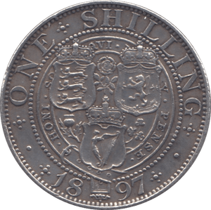 1897 SHILLING ( EF ) 8 - Shilling - Cambridgeshire Coins