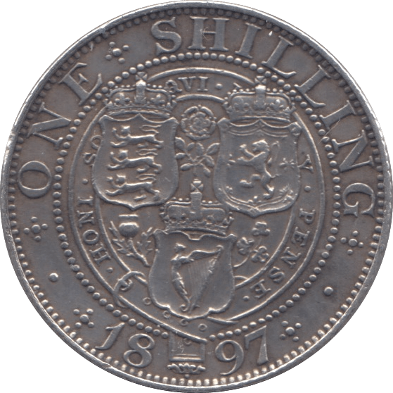 1897 SHILLING ( EF ) 8 - Shilling - Cambridgeshire Coins