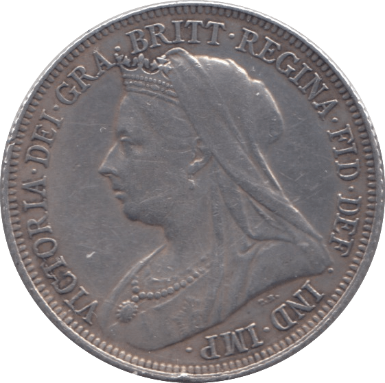 1897 SHILLING ( EF ) 8 - Shilling - Cambridgeshire Coins