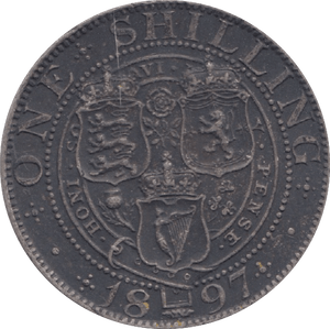 1897 SHILLING ( EF ) 9 - Shilling - Cambridgeshire Coins