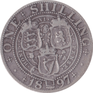 1897 SHILLING ( F ) - Shilling - Cambridgeshire Coins
