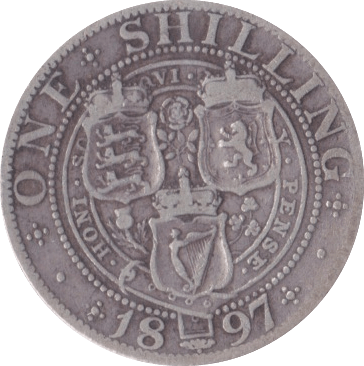 1897 SHILLING ( F ) - Shilling - Cambridgeshire Coins