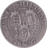 1897 SHILLING ( F ) - Shilling - Cambridgeshire Coins