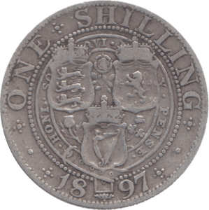 1897 SHILLING ( FINE ) 13 - Shilling - Cambridgeshire Coins
