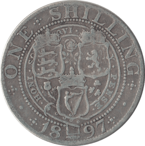 1897 SHILLING ( FINE ) - Shilling - Cambridgeshire Coins