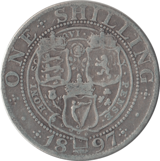 1897 SHILLING ( FINE ) - Shilling - Cambridgeshire Coins