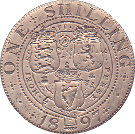 1897 SHILLING ( GEF ) - Shilling - Cambridgeshire Coins