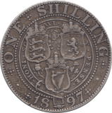 1897 SHILLING ( GF ) 12 - Shilling - Cambridgeshire Coins