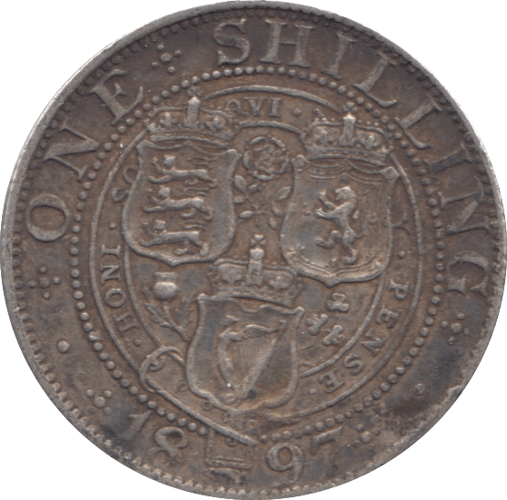 1897 SHILLING ( GVF ) 2 - Shilling - Cambridgeshire Coins