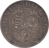 1897 SHILLING ( GVF ) 2 - Shilling - Cambridgeshire Coins