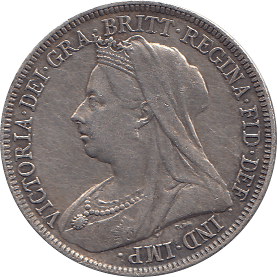 1897 SHILLING ( GVF ) 4 - Shilling - Cambridgeshire Coins