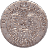 1897 SHILLING ( GVF ) A - Shilling - Cambridgeshire Coins