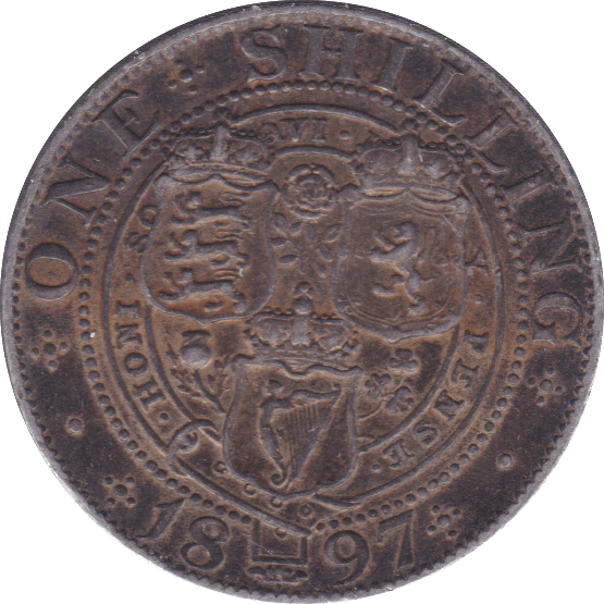 1897 SHILLING ( GVF ) - Shilling - Cambridgeshire Coins