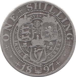 1897 SHILLING ( NF ) 5 - SHILLING - Cambridgeshire Coins