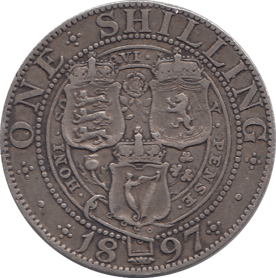 1897 SHILLING ( VF ) C - Shilling - Cambridgeshire Coins