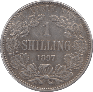 1897 SILVER 1 SHILLING SOUTH AFRICA - SILVER WORLD COINS - Cambridgeshire Coins