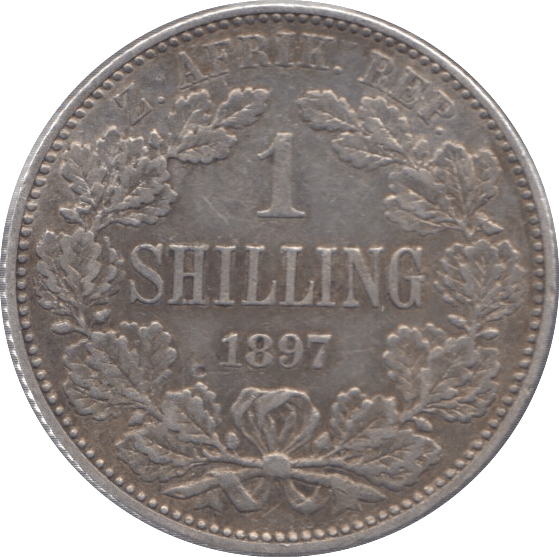 1897 SILVER 1 SHILLING SOUTH AFRICA - SILVER WORLD COINS - Cambridgeshire Coins