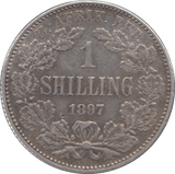 1897 SILVER 1 SHILLING SOUTH AFRICA - SILVER WORLD COINS - Cambridgeshire Coins