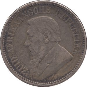 1897 SILVER 2 1/2 SHILLING SOUTH AFRICA - SILVER WORLD COINS - Cambridgeshire Coins