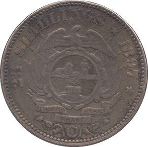 1897 SILVER 2 1/2 SHILLING SOUTH AFRICA - SILVER WORLD COINS - Cambridgeshire Coins