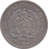 1897 SILVER 2 1/2 SHILLING SOUTH AFRICA - SILVER WORLD COINS - Cambridgeshire Coins