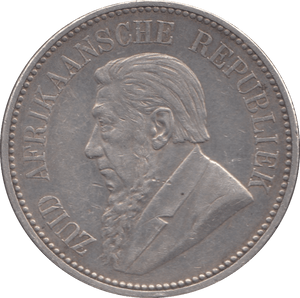 1897 SILVER 2 1/2 SHILLING SOUTH AFRICA - SILVER WORLD COINS - Cambridgeshire Coins
