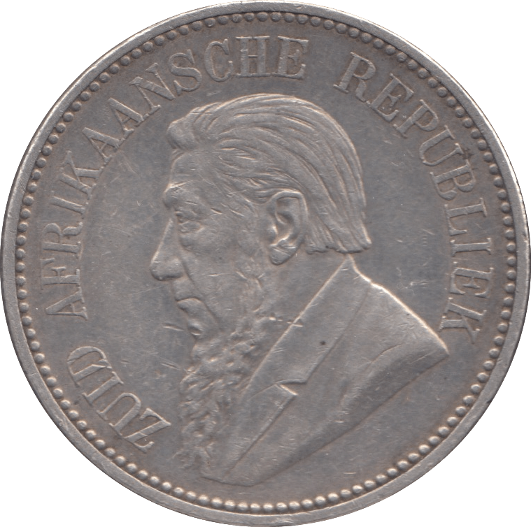 1897 SILVER 2 1/2 SHILLING SOUTH AFRICA - SILVER WORLD COINS - Cambridgeshire Coins