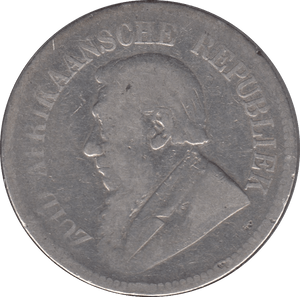 1897 SILVER 2 1/2 SHILLINGS SOUTH AFRICA - SILVER WORLD COINS - Cambridgeshire Coins