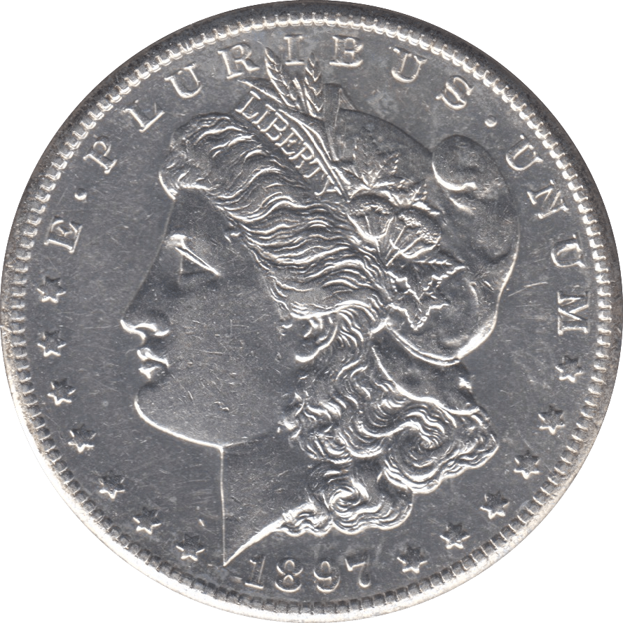 1897 SILVER MORGAN DOLLAR SAN FRANCISCO MINT - SILVER WORLD COINS - Cambridgeshire Coins