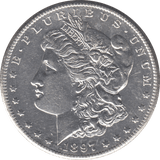 1897 SILVER MORGAN DOLLAR SAN FRANCISCO MINT - SILVER WORLD COINS - Cambridgeshire Coins
