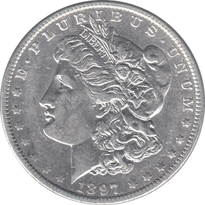 1897 SILVER MORGAN DOLLAR USA NEW ORLEANS MINT - SILVER WORLD COINS - Cambridgeshire Coins