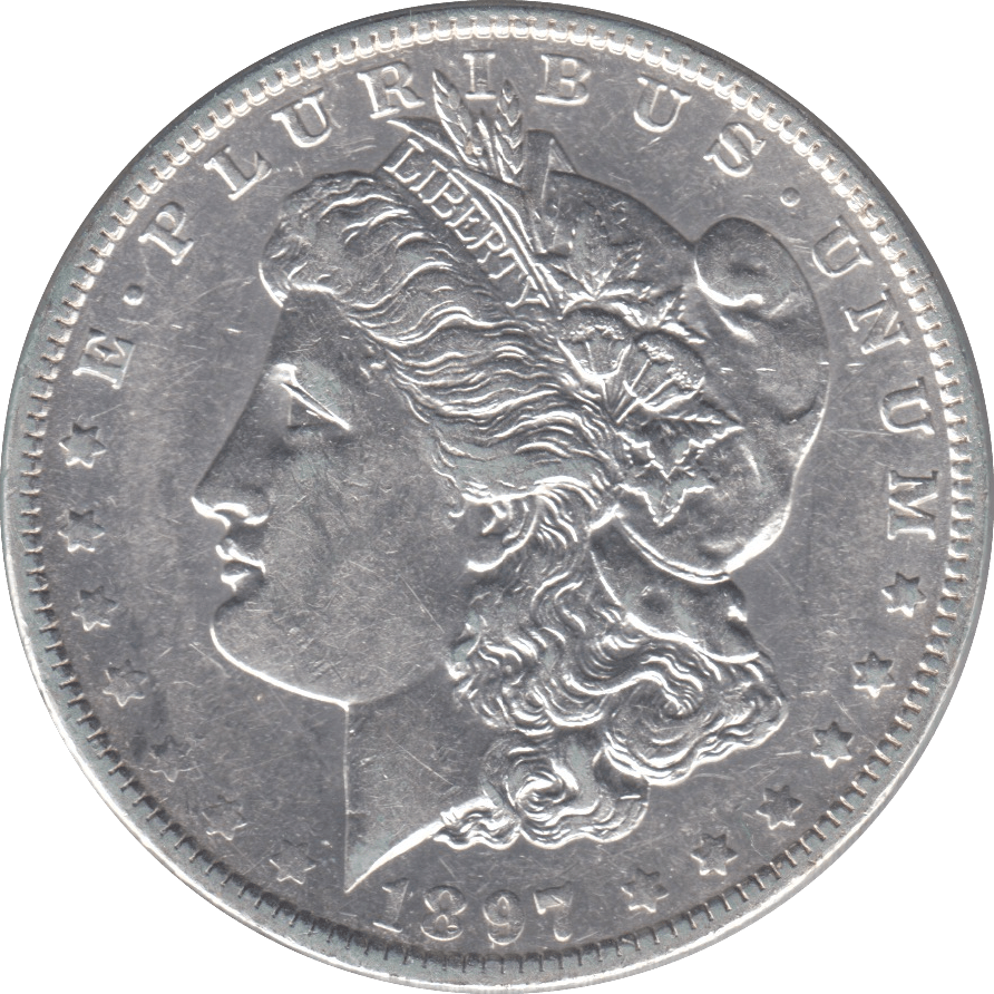 1897 SILVER MORGAN DOLLAR USA NEW ORLEANS MINT - SILVER WORLD COINS - Cambridgeshire Coins
