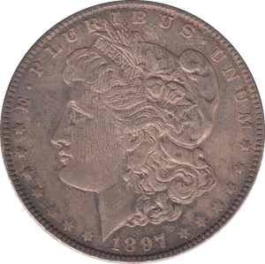 1897 SILVER MORGAN DOLLAR USA - WORLD SILVER COINS - Cambridgeshire Coins