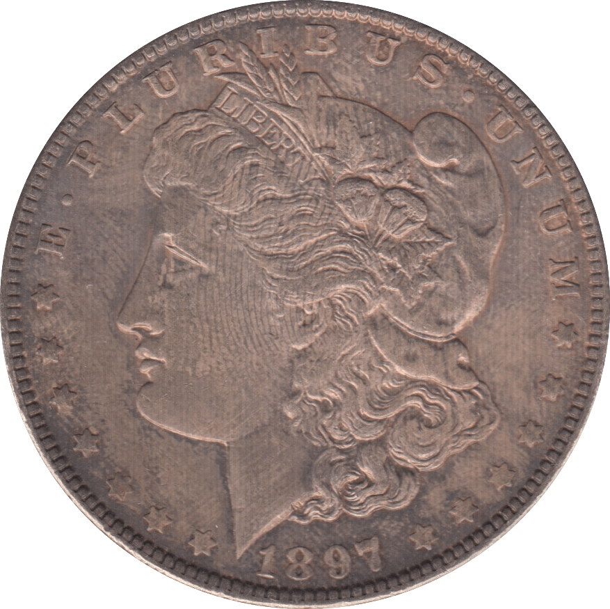 1897 SILVER MORGAN DOLLAR USA - WORLD SILVER COINS - Cambridgeshire Coins