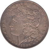 1897 SILVER MORGAN DOLLAR USA - WORLD SILVER COINS - Cambridgeshire Coins