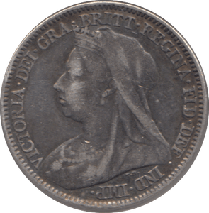 1897 SILVER SIXPENCE ( GVF ) 2 - SIXPENCE - Cambridgeshire Coins