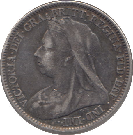 1897 SILVER SIXPENCE ( GVF ) 2 - SIXPENCE - Cambridgeshire Coins