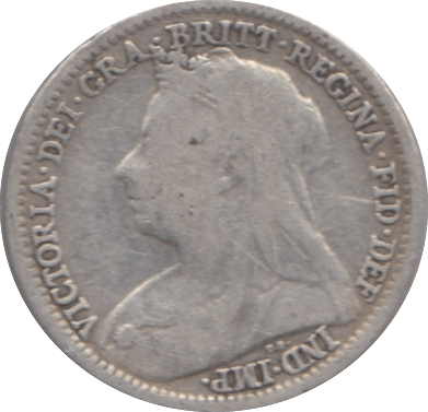 1897 SILVER THREEPENCE ( FINE ) 6 - Threepence - Cambridgeshire Coins