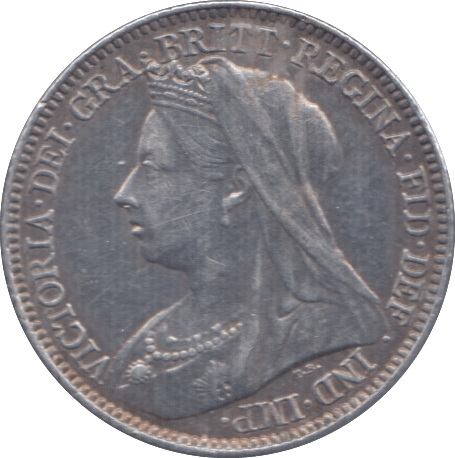 1897 SIXPENCE ( AUNC ) 1 - Sixpence - Cambridgeshire Coins