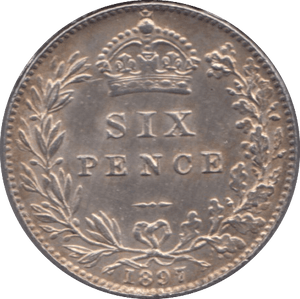 1897 SIXPENCE ( AUNC ) 2 - Sixpence - Cambridgeshire Coins