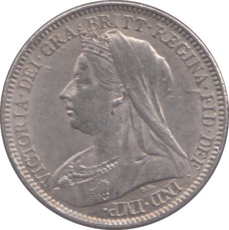 1897 SIXPENCE ( AUNC ) 4 - Sixpence - Cambridgeshire Coins