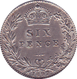 1897 SIXPENCE ( AUNC ) - Sixpence - Cambridgeshire Coins