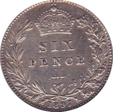 1897 SIXPENCE ( EF ) B - Sixpence - Cambridgeshire Coins