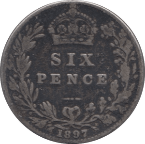 1897 SIXPENCE ( FINE ) - Sixpence - Cambridgeshire Coins