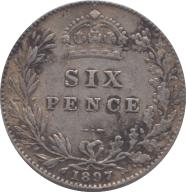 1897 SIXPENCE ( VF ) - Sixpence - Cambridgeshire Coins