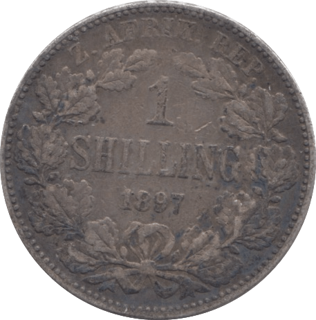 1897 SOUTH AFRICA SILVER ONE SHILLING - SILVER WORLD COINS - Cambridgeshire Coins