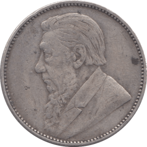 1897 SOUTH AFRICA SILVER ONE SHILLING - SILVER WORLD COINS - Cambridgeshire Coins
