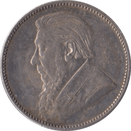 1897 SOUTH AFRICA SILVER ONE SHILLING - SILVER WORLD COINS - Cambridgeshire Coins