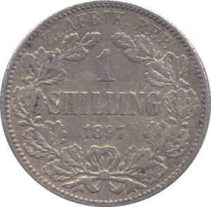 1897 SOUTH AFRICA SILVER ONE SHILLING - SILVER WORLD COINS - Cambridgeshire Coins
