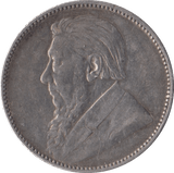 1897 SOUTH AFRICA SILVER ONE SHILLING - SILVER WORLD COINS - Cambridgeshire Coins